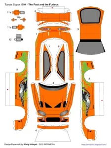 Hướng Dẫn Tạo Mô Hình Toyota Papercraft Chi Tiết