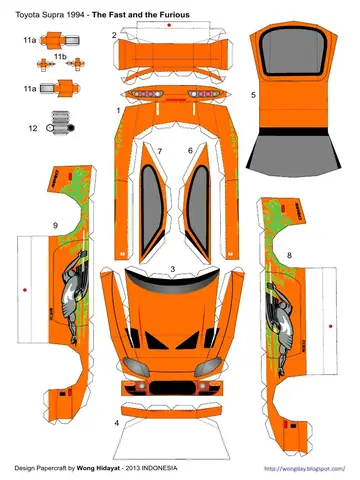 Hướng Dẫn Tạo Mô Hình Toyota Papercraft Chi Tiết