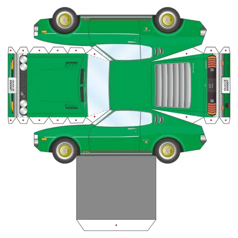 Hướng Dẫn Tạo Mô Hình Toyota Papercraft Chi Tiết
