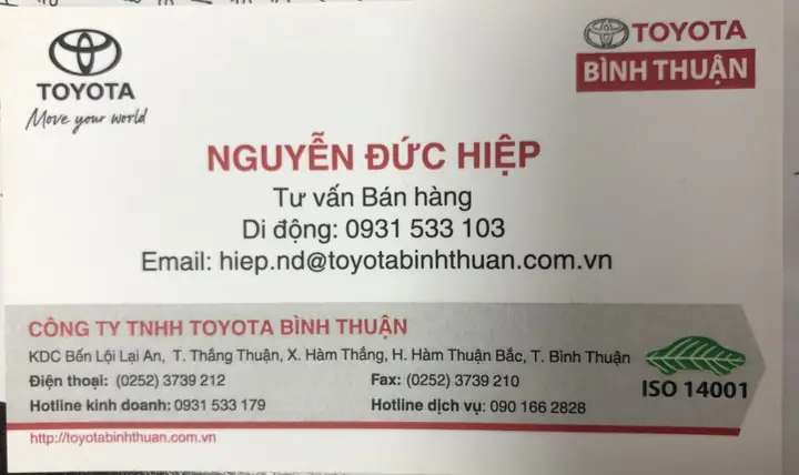Toyota Phan Thiết: Địa Chỉ, Dịch Vụ Và Mẫu Xe Nổi Bật