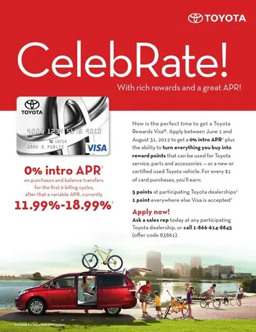 Toyota Rewards Visa: Chương Trình Thưởng Đặc Biệt Dành Cho Chủ Xe Toyota