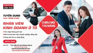 Toyota Tuyển Dụng – Cơ Hội Việc Làm Và Quy Trình Ứng Tuyển Chi Tiết 2024