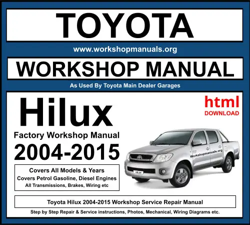 Toyota Workshop Manual – Hướng Dẫn Toàn Diện Về Sổ Tay Sửa Chữa Xe Toyota