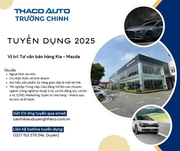 Tuyển Dụng Sale Ô Tô Mazda Hà Nội: Cơ Hội Nghề Nghiệp Hấp Dẫn Cho Người Đam Mê Ô Tô