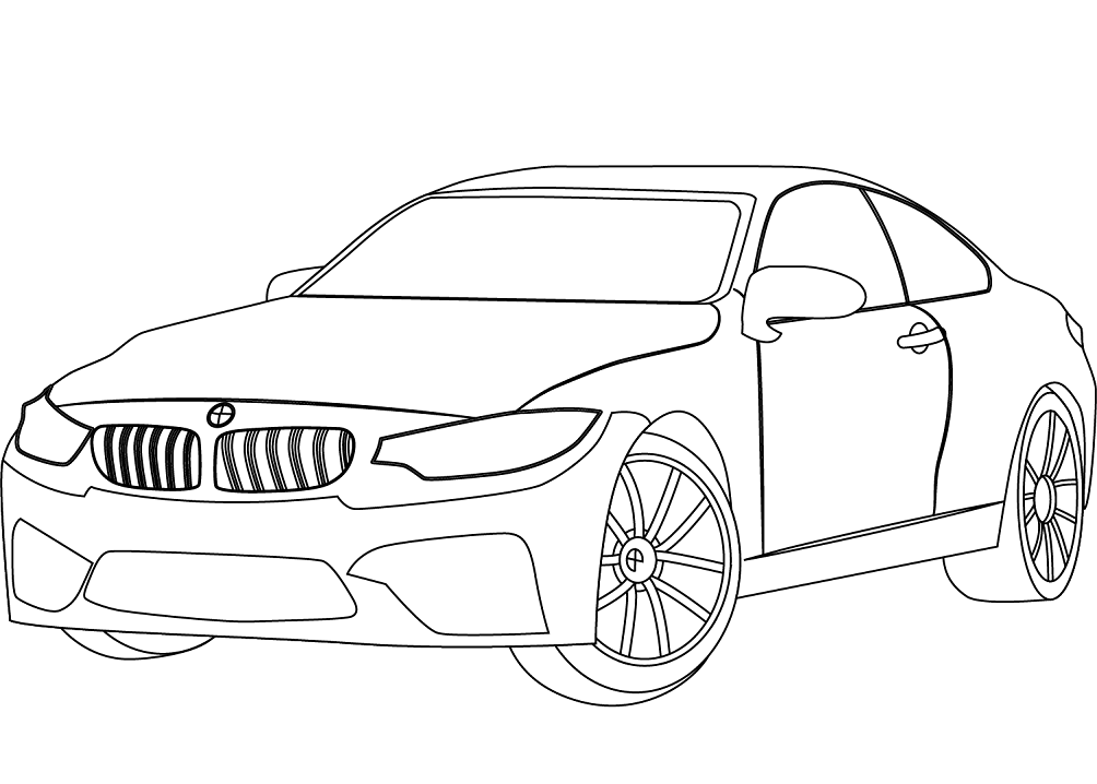 vẽ xe bmw
