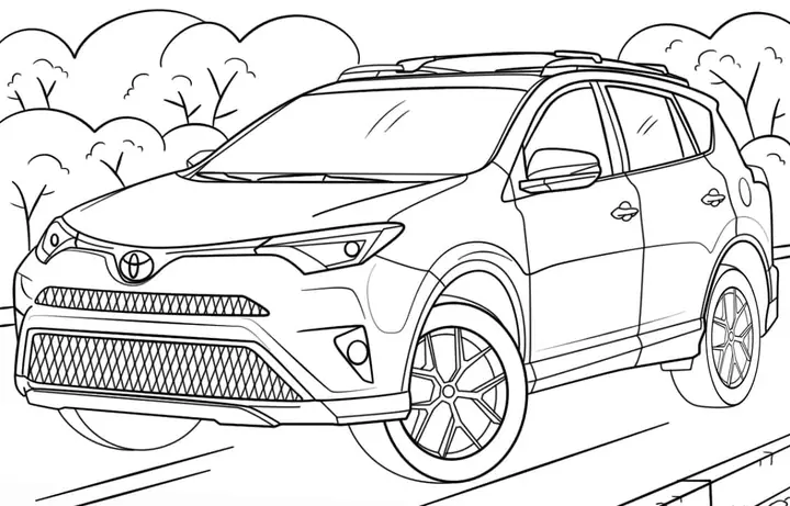 Hướng Dẫn Chi Tiết Cách Vẽ Xe Toyota Cho Người Mới Bắt Đầu