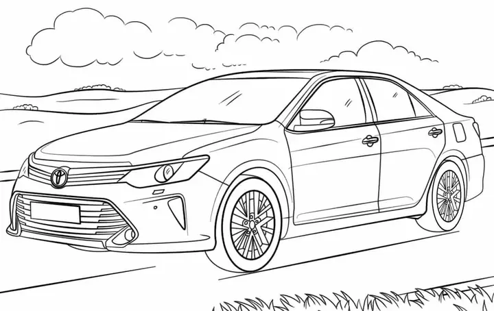 Hướng Dẫn Chi Tiết Cách Vẽ Xe Toyota Cho Người Mới Bắt Đầu