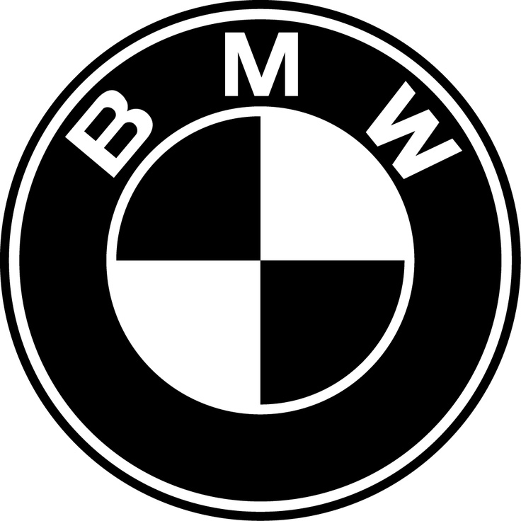 bmw black and white - Hình 1