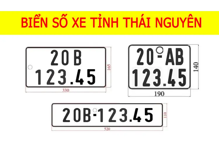 biển số xe 20 ở đâu