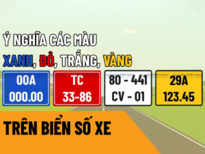 biển số xe màu vàng là gì