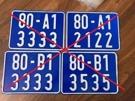 biển số xe nền xanh